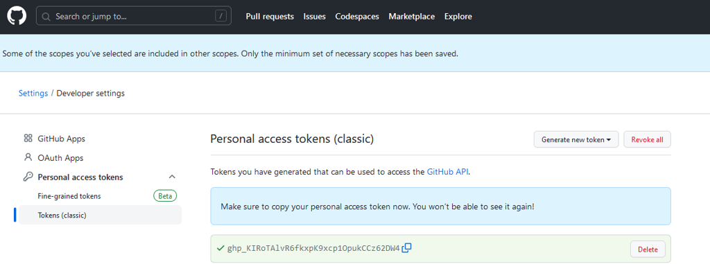 GitHub Actions Define Scopes
