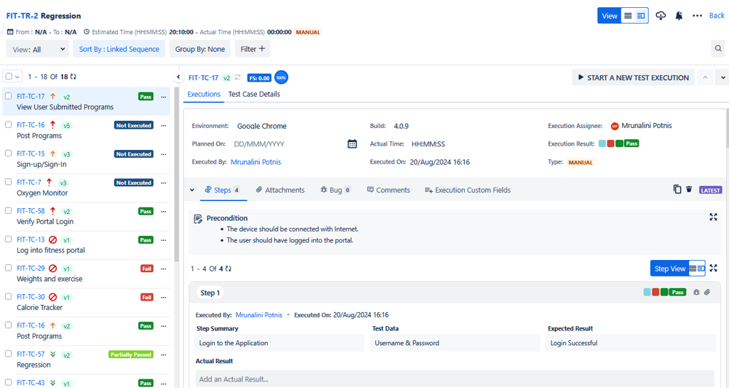Execute Test Cases from Execution Grid View Execute Test Cases from Execution Grid View