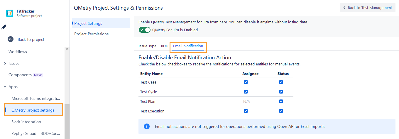 Email Notification Configuration