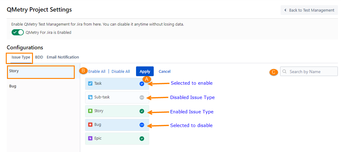 Enable Story Issue Type