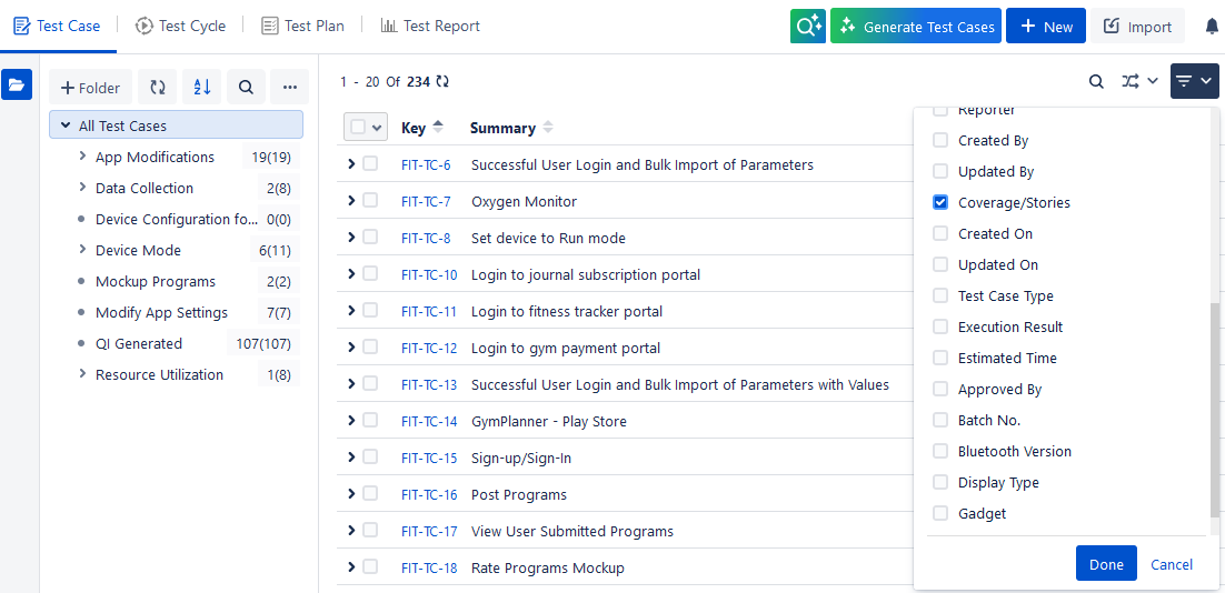 Search on Specific Stories