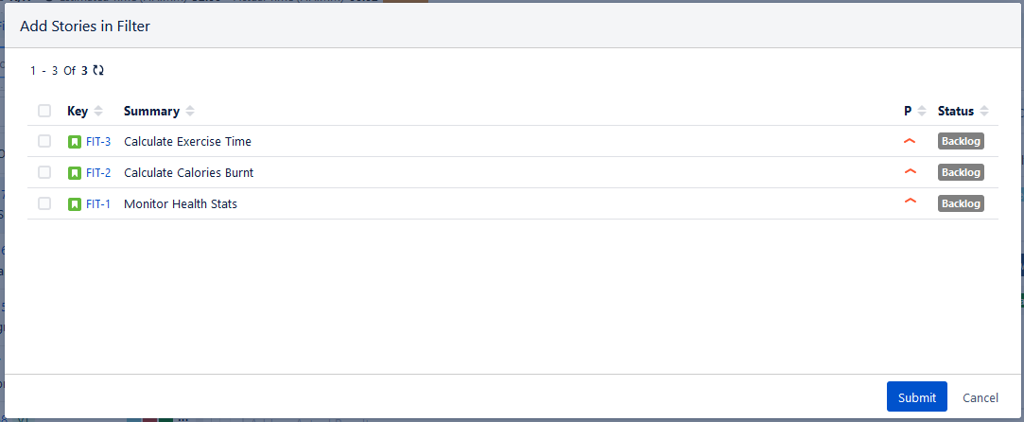 Add Stories in Filter