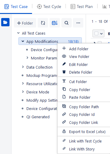 Create Test Case Folder