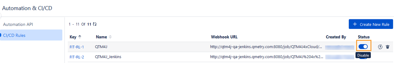 Disable a CI/CD Rule Disable a CI/CD Rule