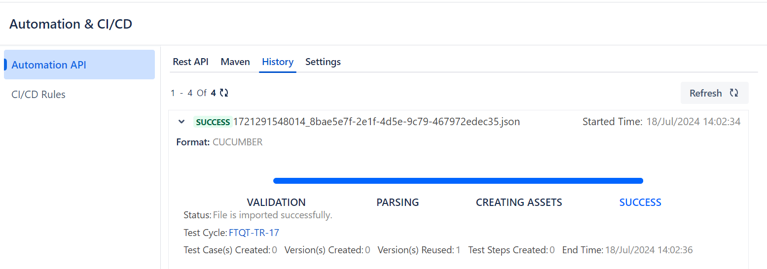 View Imported Test Results Automation