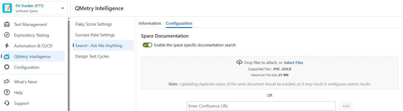 Enable Search Option