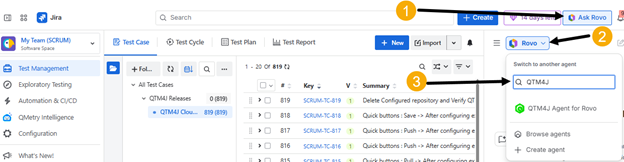 Access QTM4J Agent for Rovo Access QTM4J Agent for Rovo