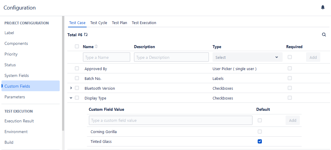 Add Custom Fields Add Custom Fields