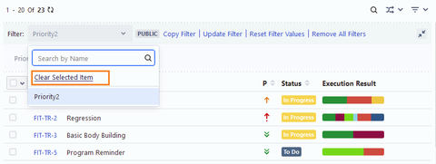 Clear Selected Item Clear Selected Item