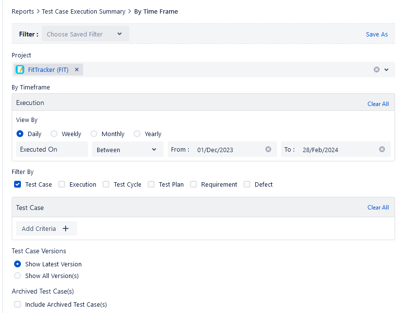 Test Execution Summary
