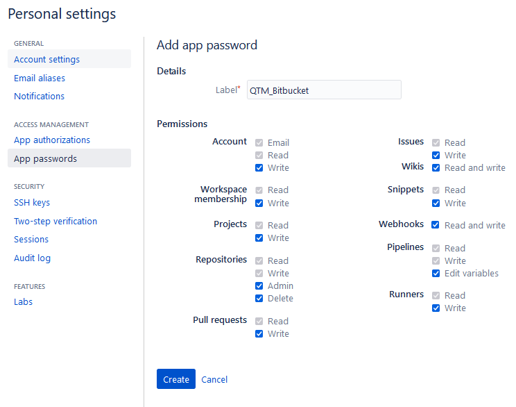 Password Permissions
