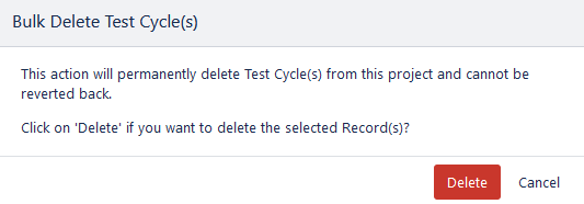 Bulk Delete Confirmation