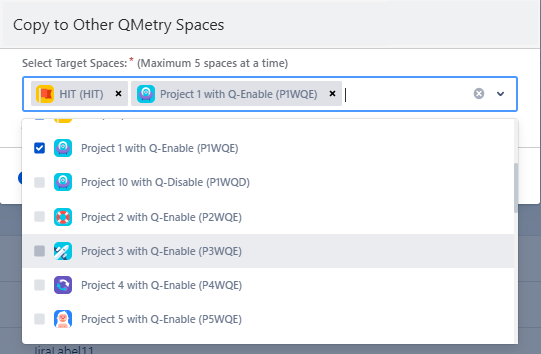 Copy Status to Other Projects