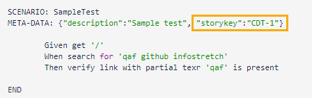 QAF Story Annotation in BDD QAF Story Annotation in BDD