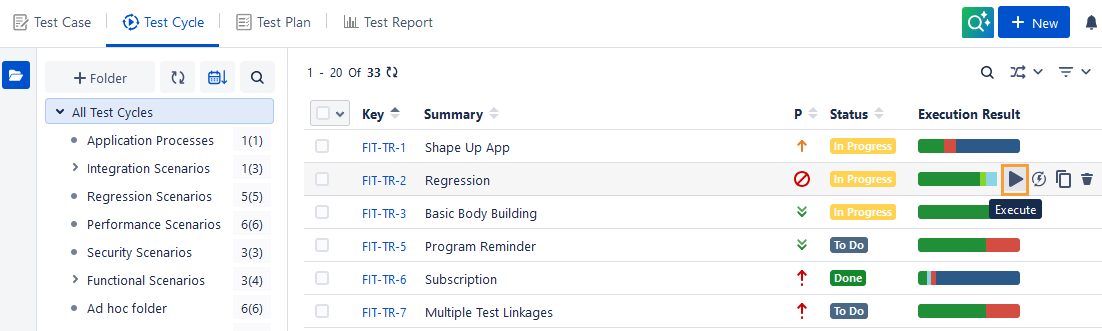 Execute Parameterized Test Case Execute Parameterized Test Case