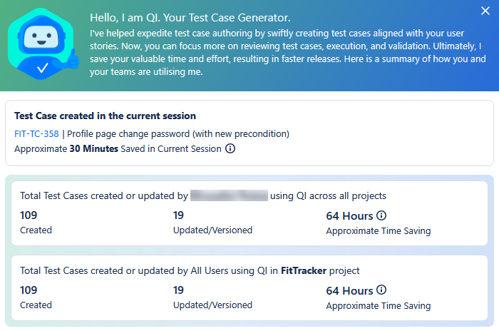 Stats TC Created in Current Session