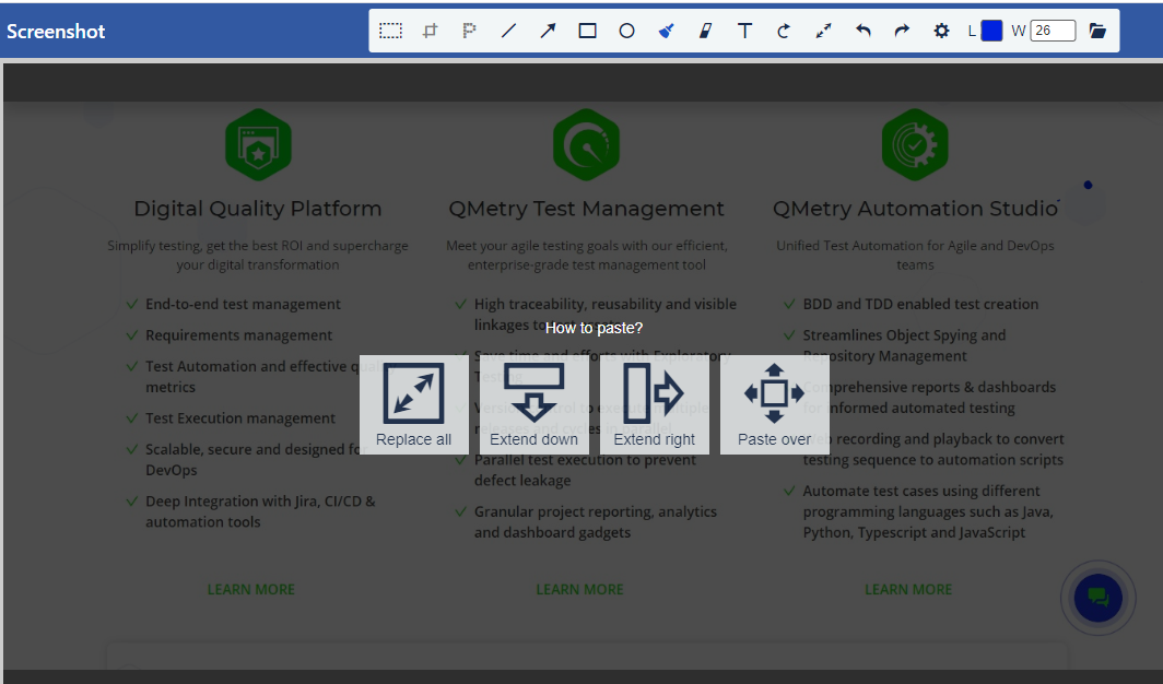Screenshot Paste Over