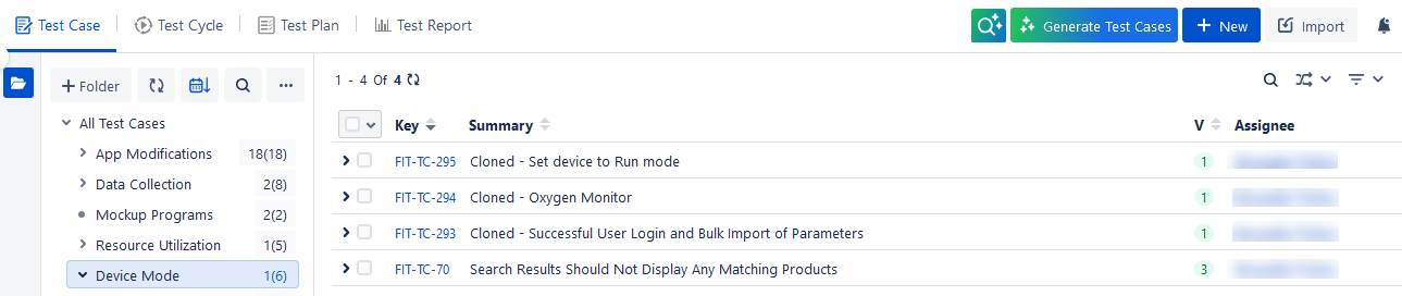 Bulk Clone Test Cases with Prefix