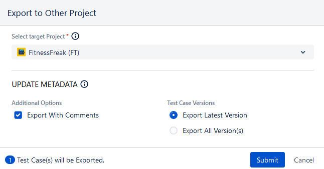 Export Shareable Options