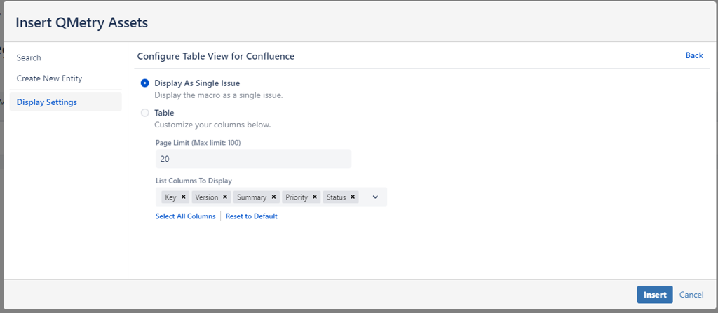 Display as a Single Issue