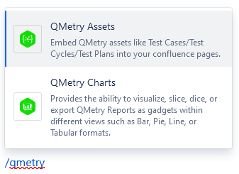Insert QMetry Assets