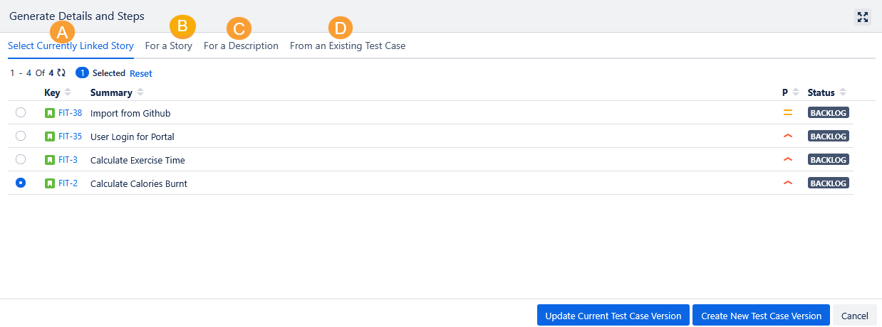 Generate TC Options Generate TC Options