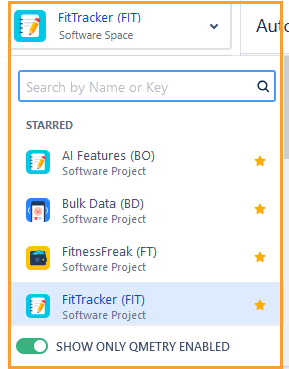 Select Project for Automation