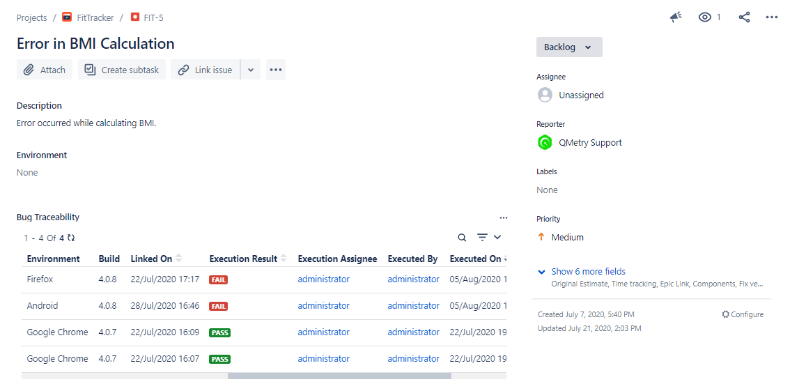 Defect Traceability in Jira Defect Traceability in Jira