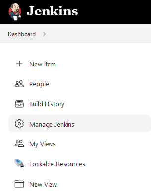 Manage Jenkins Option