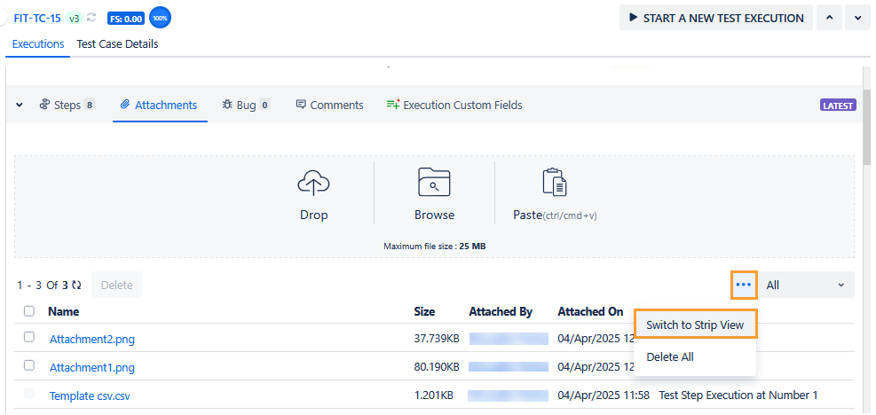 Switch to Strip View on Grid View