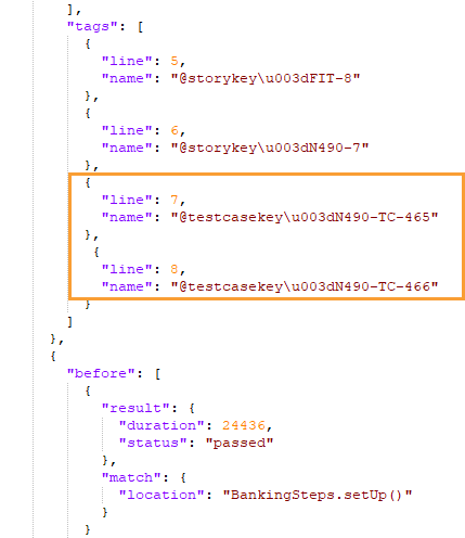 Cucumber Test Case Key Example