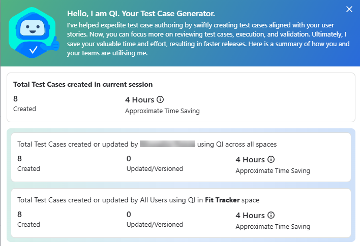Stats TC Created in Current Session