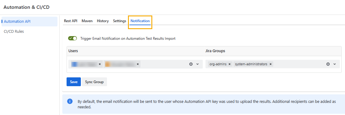 Email Notification Settings Email Notification Settings