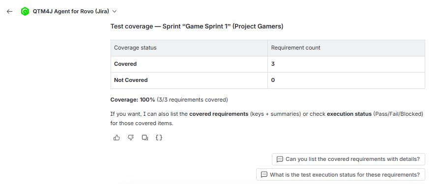 Test Coverage Query Result Test Coverage Query Result