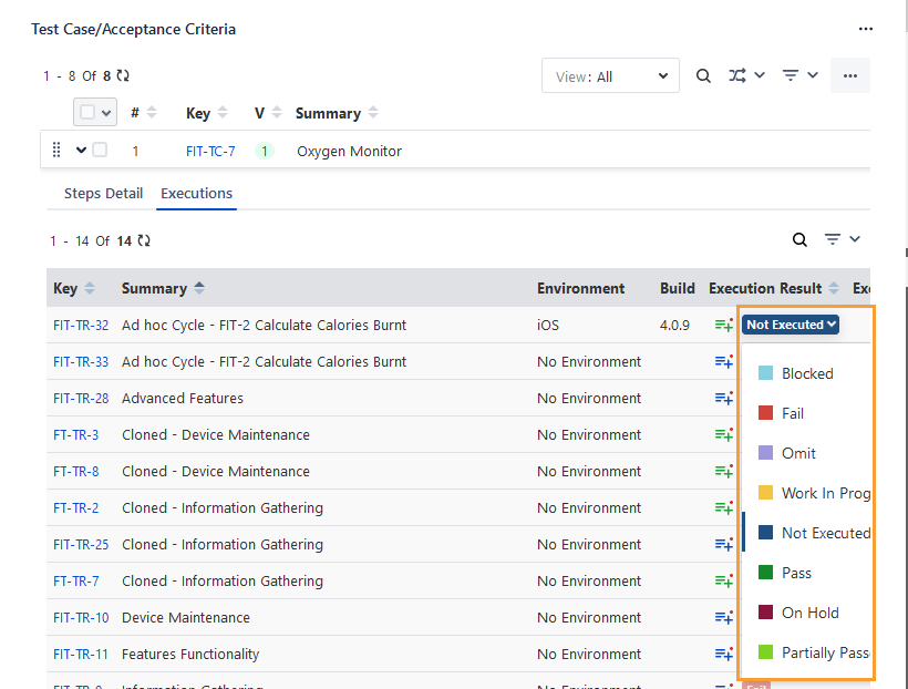Execute Test Cases from Jira