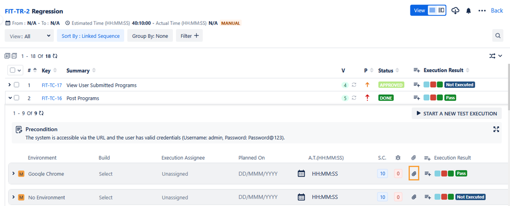 List View Add Attachments