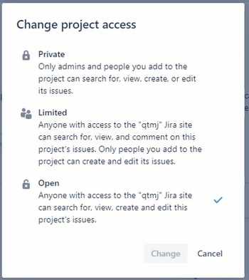 Projects with Open Access