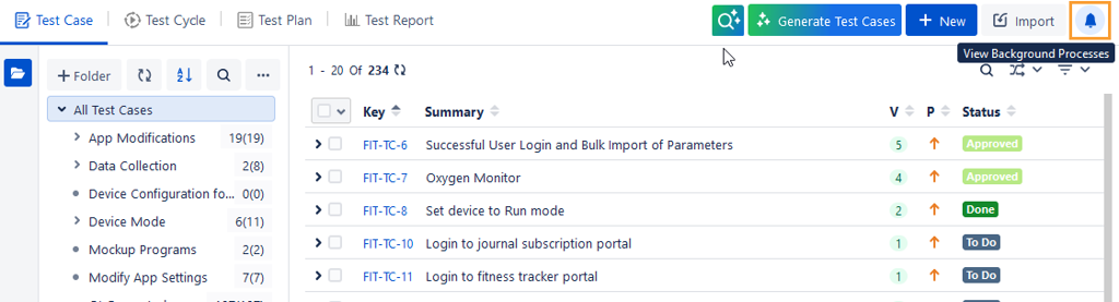 View TC Export Process