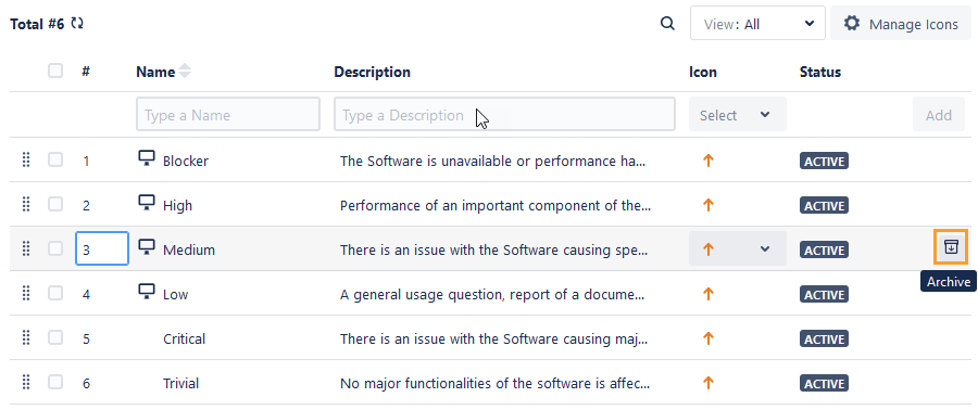 Archive Priority Archive Priority