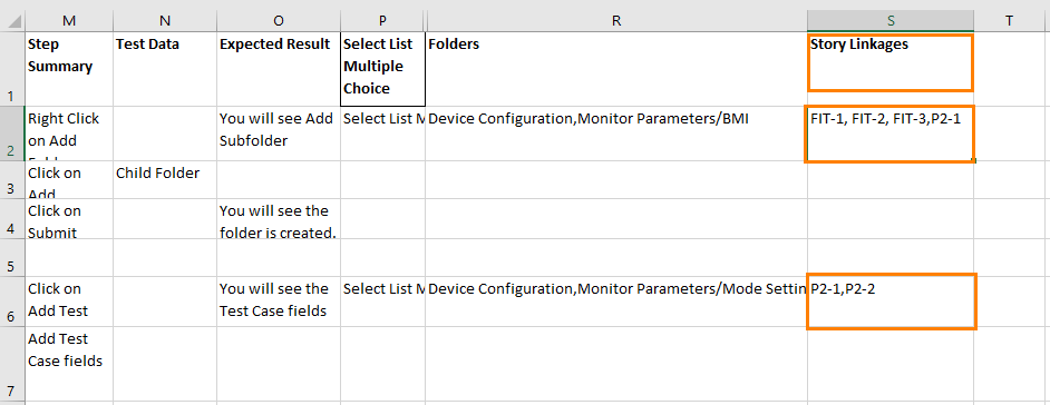 Story Linkages in Sample File