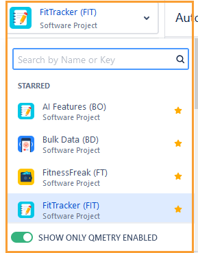 Select Project for Automation Select Project for Automation