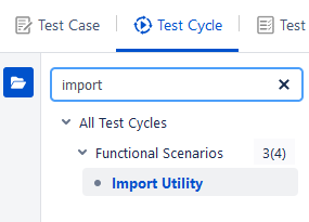 Search Test Cycle Folder Search Test Cycle Folder